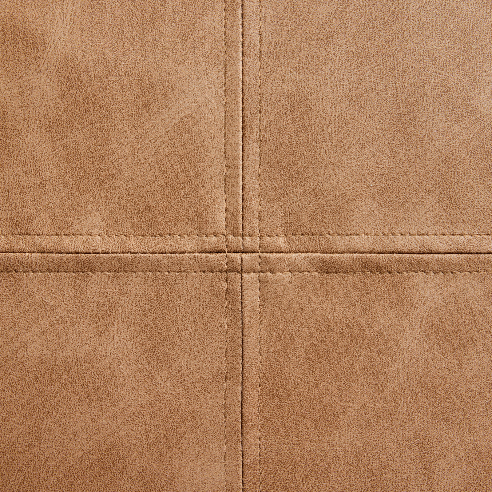 14″ X 24″ Beige Vegan Leather Decorative Pillow