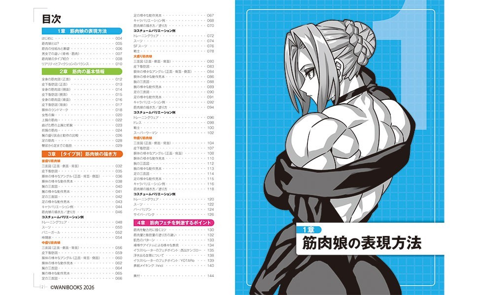 How to Draw Muscle Girls Illustration Book Manga Sketch Technique Japanese Text