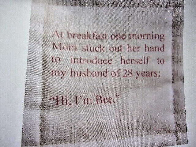 “Alzheimer’s Forgetting Piece by Piece” by Ami Simms 111 Pages Quilts & Stories