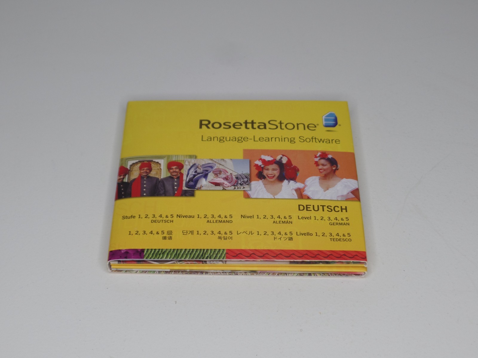 Rosetta Stone German Deutsch Level 1,2,3,4,5 Disc Set with Headphones New Unused