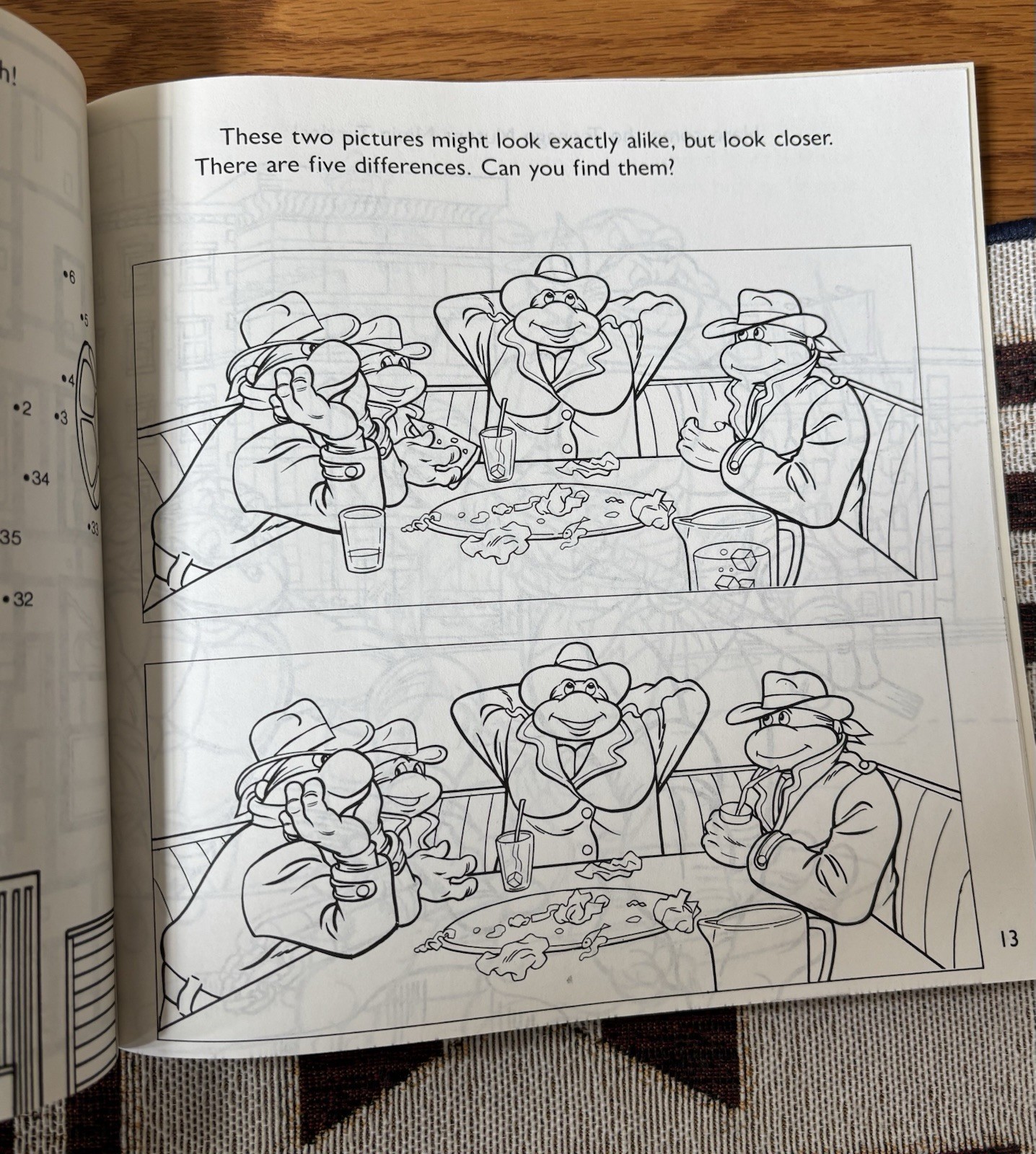Teenage Mutant Ninja Turtles Coloring & Activity Book 1991 New Old Stock