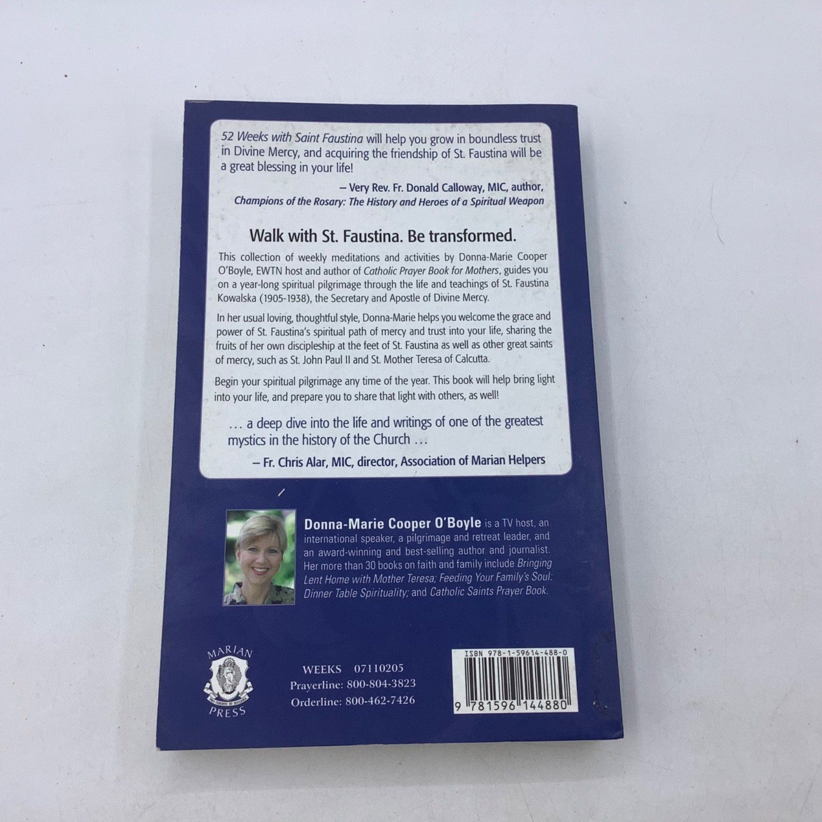 52 Weeks with Saint Faustina A Year of Grace and Mercy by Donna Marie O’Boyle PB
