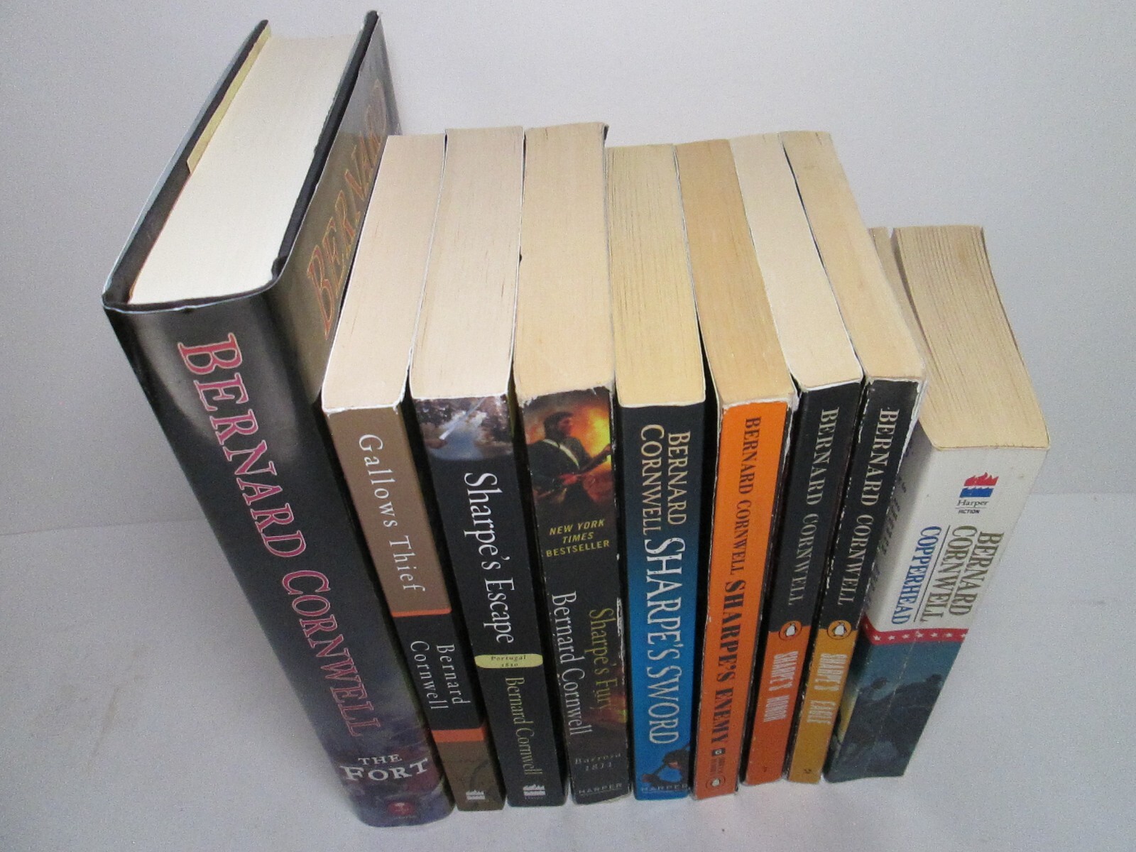 BERNARD CORNWELL Book Lot Sharpe’s Series Fury Eagle Honor Enemy Fort Copperhead