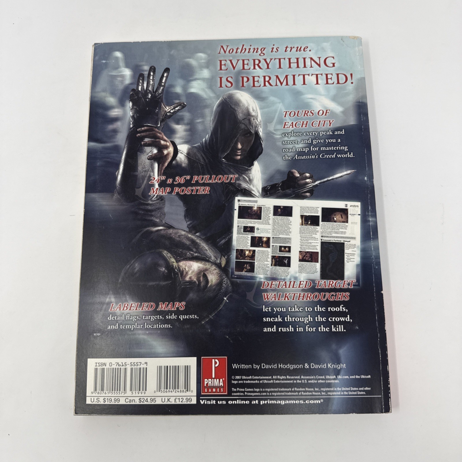 Assassin’s Creed 1 Prima Official Game Strategy Guide with Foldout Poster Map