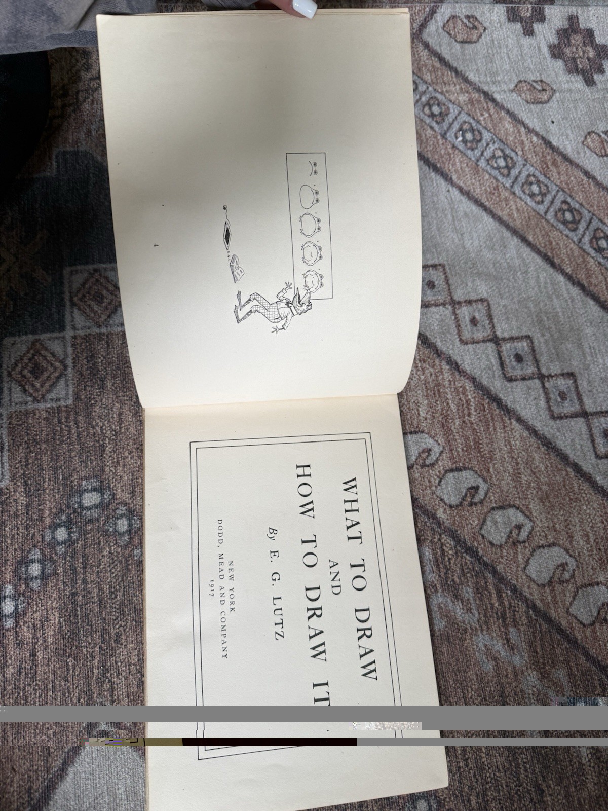 Rare Antique Book What to Draw and How to Draw It E.G. Lutz 1919 Hardcover
