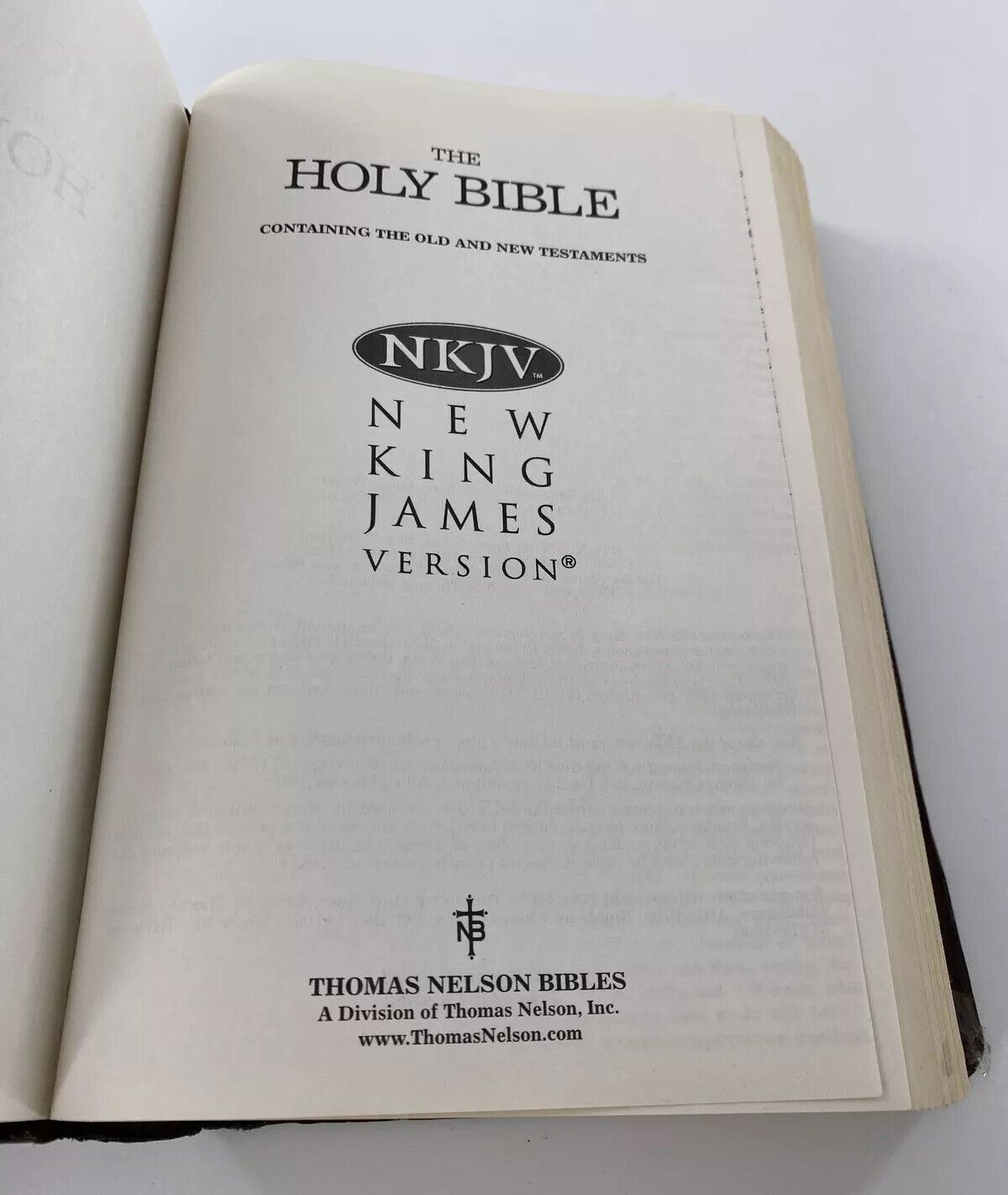 HOLY BIBLE NKJV Red Letter Nelson Dictionary Concordance Burgundy 1980 