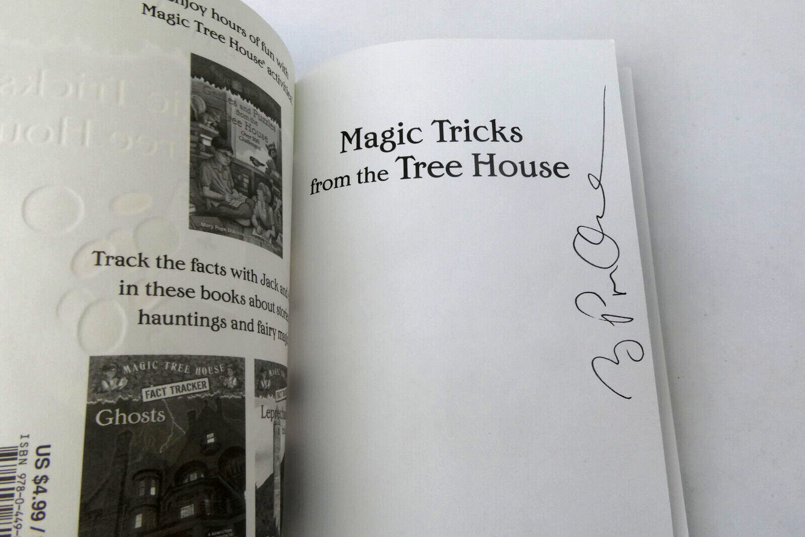 2013 Magic Tree House Tricks From Signed Mary Pope Osborne Natalie Boyce Book