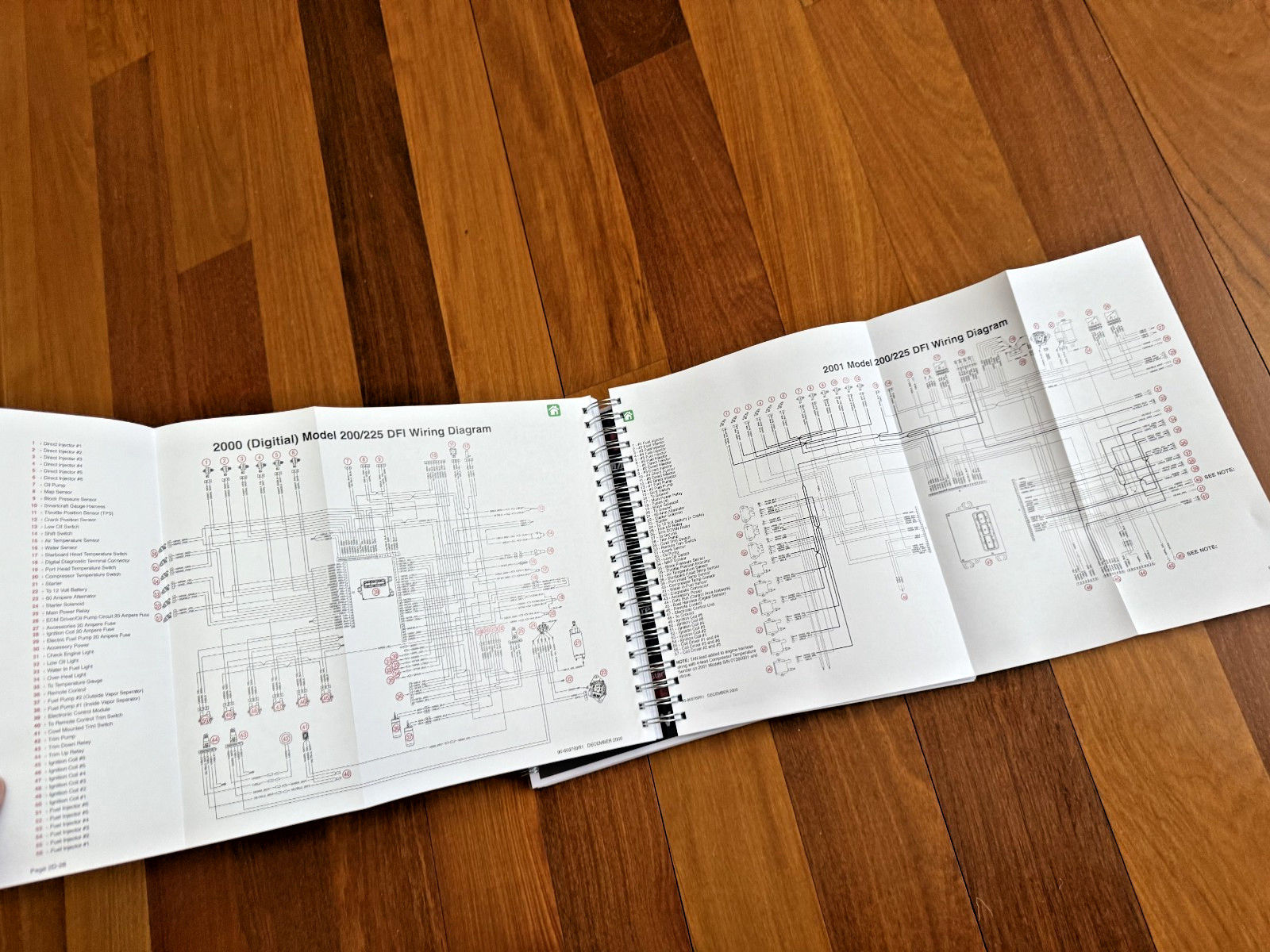 MERCURY 200-225 OptiMax DFI SERVICE MANUAL YR 2000+ FIXED COVERS, FOLDOUTS!