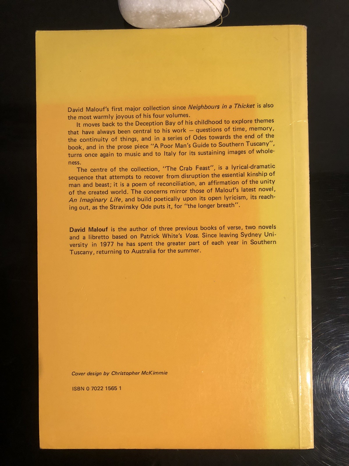 David Malouf First Things Last UQP 1980 First Ed/F.Print S/C V/G Sh.St. Poems-Pr