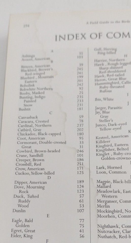 A Field Guide To The Birds Of North America Paperback 255 Pages Copyright 2007