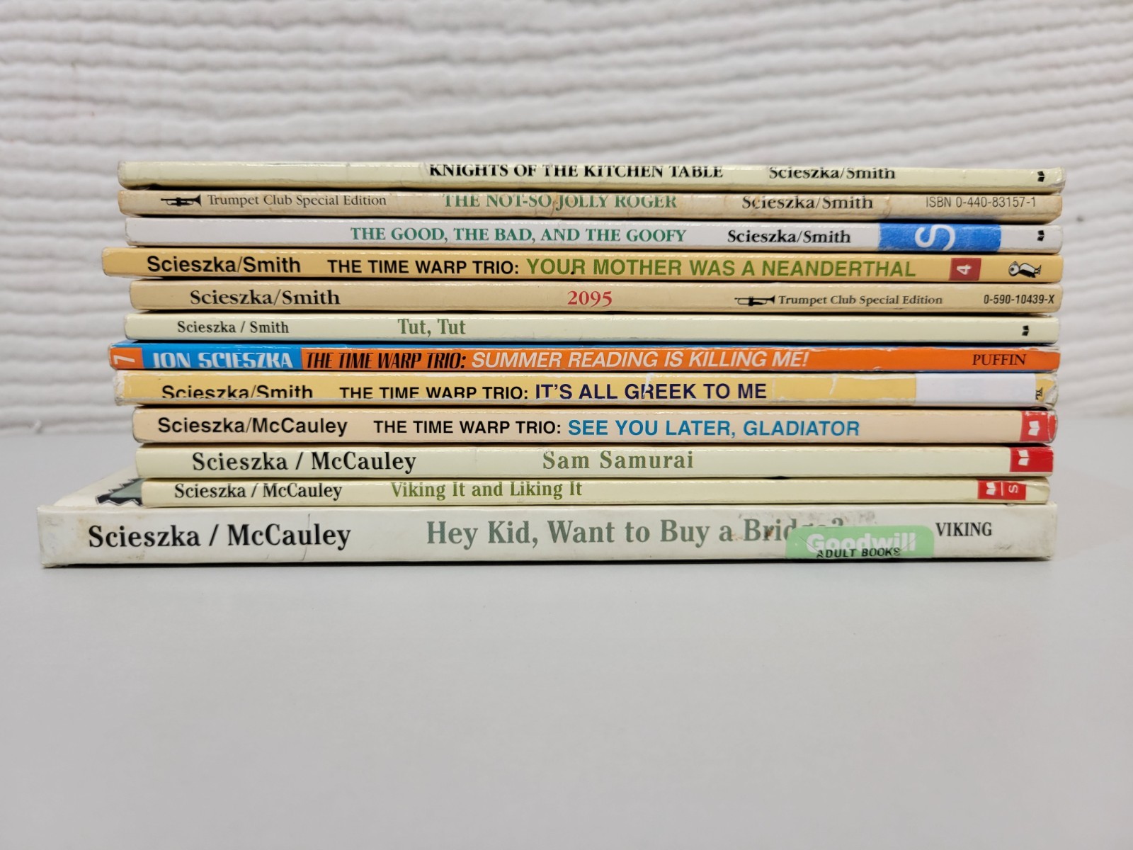 Lot of 12 The Time Warp Trio Series Paperback & Hardcover Books by Jon Scieszka