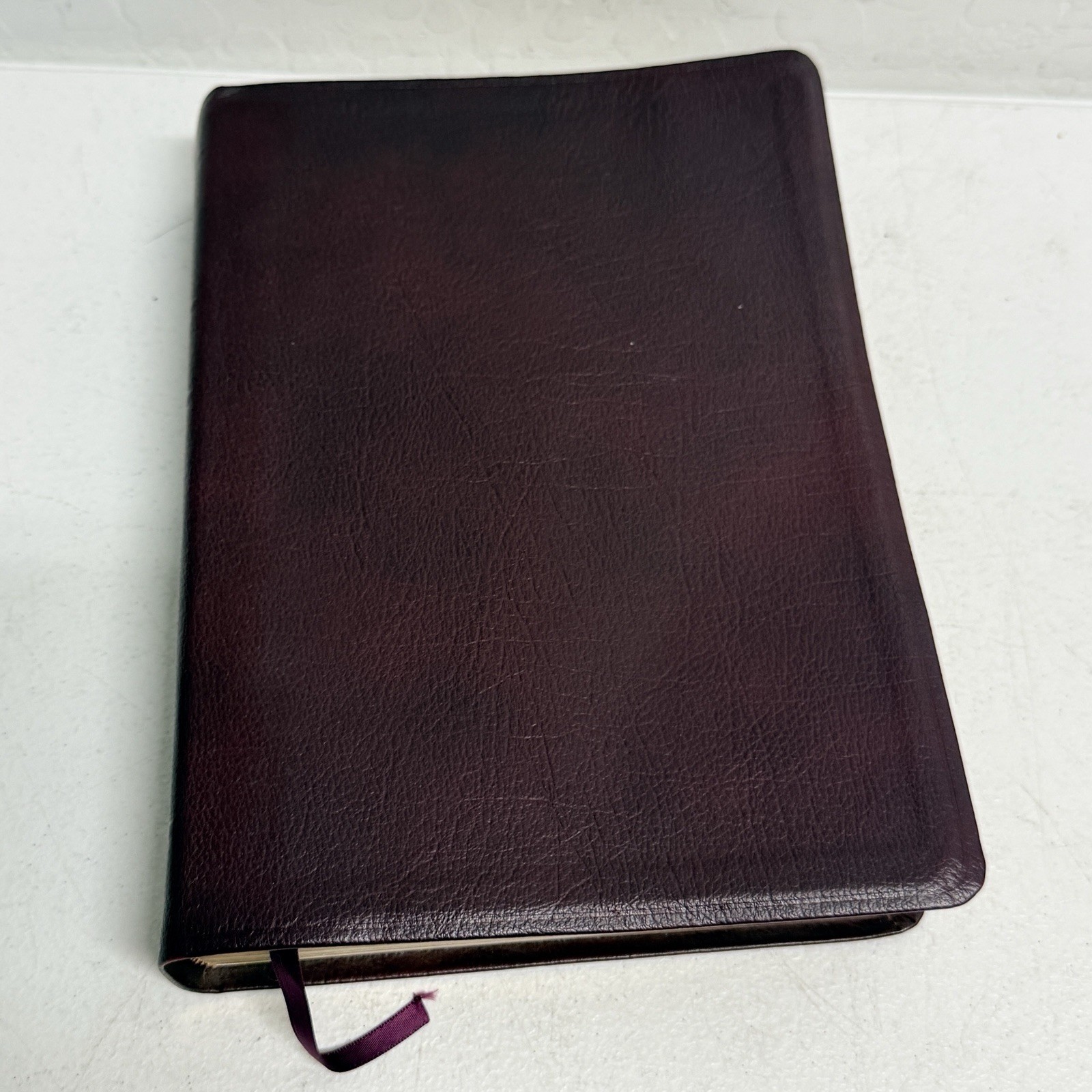 MacArthur Study Bible NKJV Burgundy Genuine Leather Nelson 1997 maps