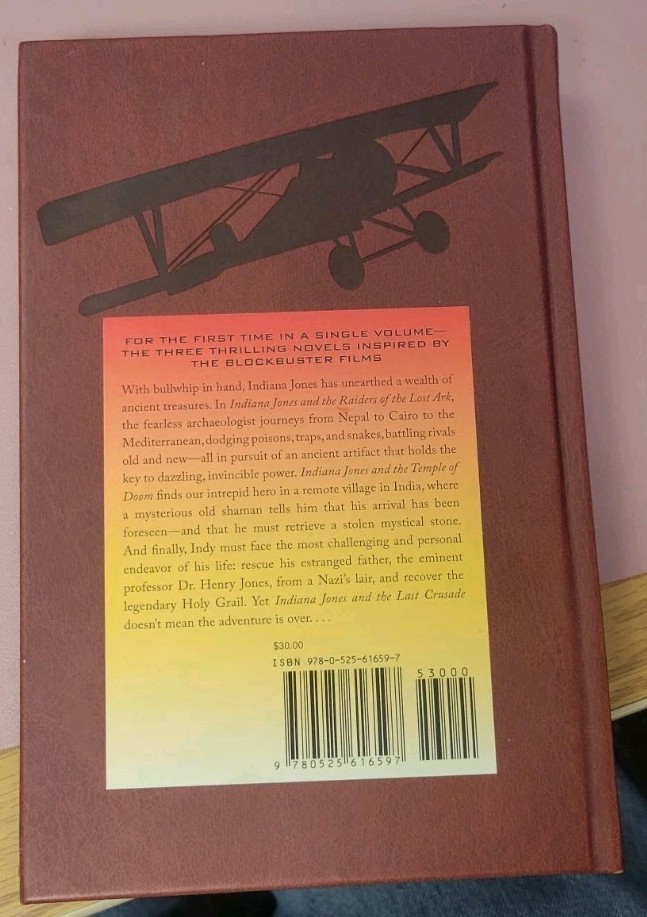 Rare – THE ADVENTURES OF INDIANA JONES 3 Novels Deluxe Collectible Leather Bound