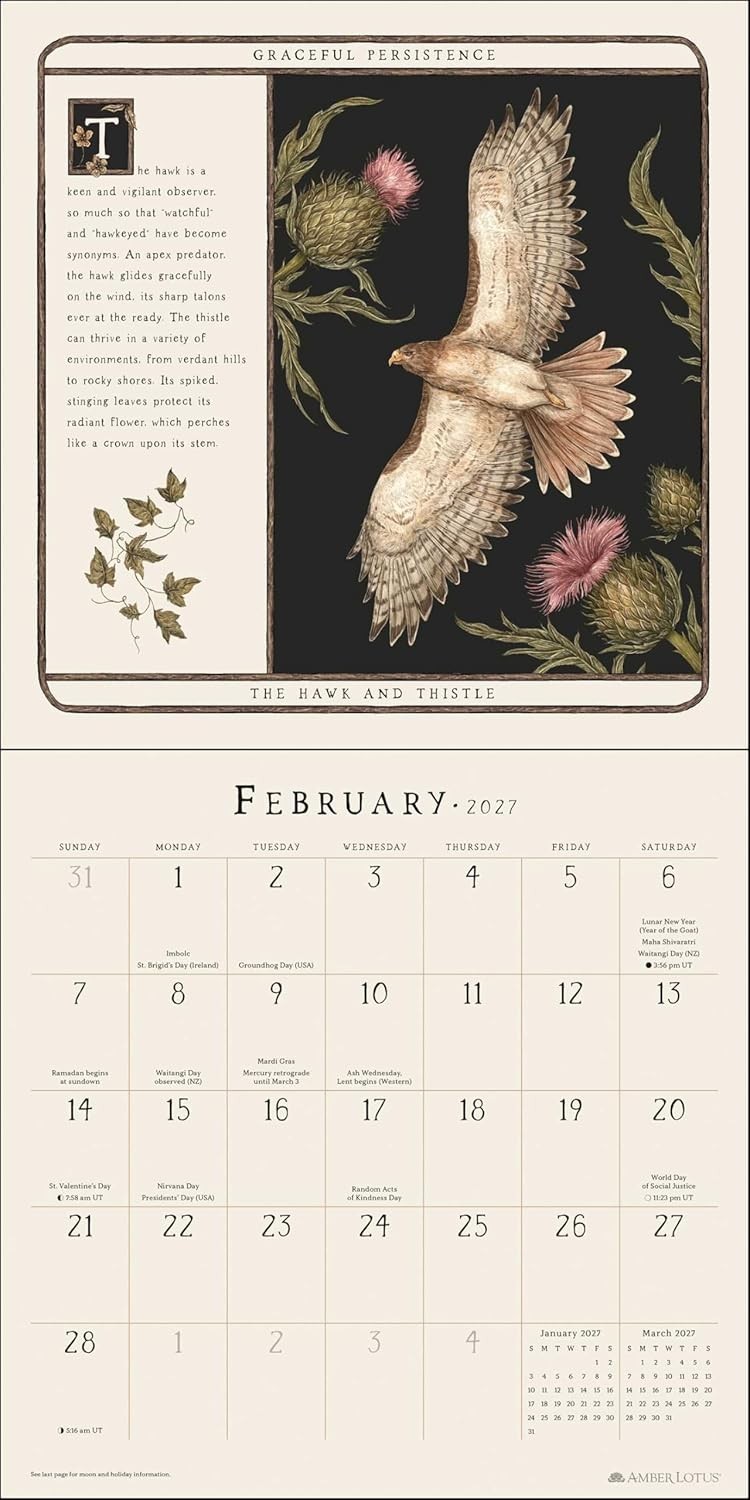 Jessica Roux Woodland Wardens 2027 Wall Calenda (Paperback) (PRESALE 08/11/2026)