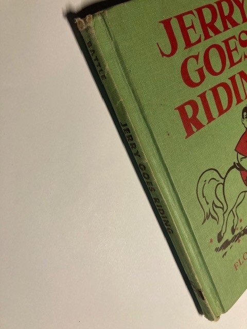 1962 Jerry Goes Riding HC Easy To Read Children’s Book Benefic Press
