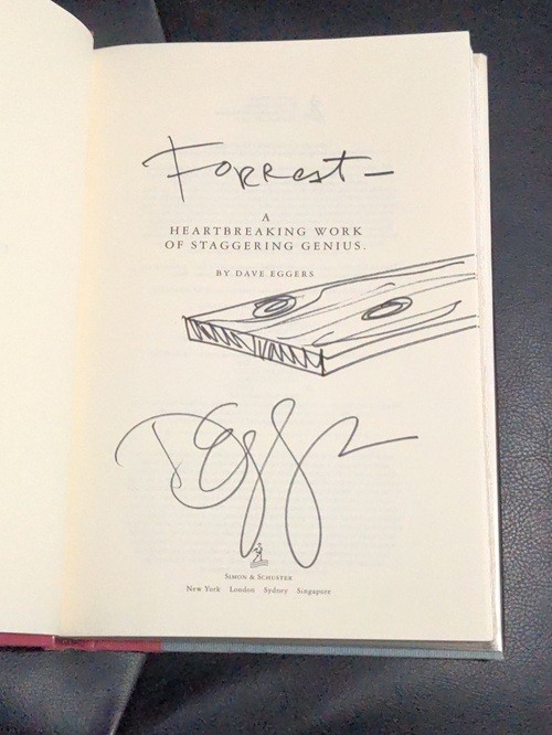 Signed Dave Eggers A Heartbreaking Work of Staggering Genius Hardcover VG / NF