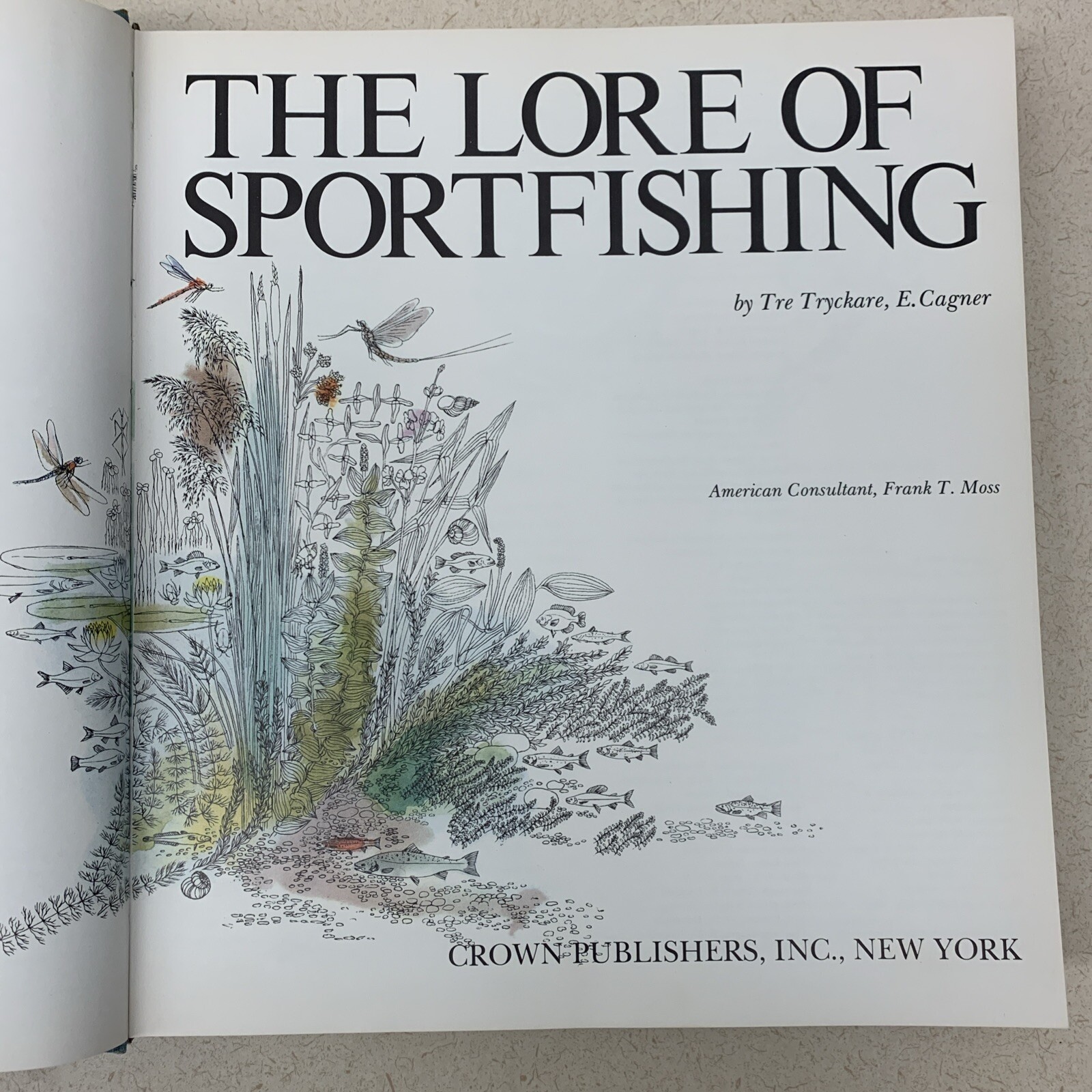 Vintage Book The Lore of Sportfishing by Tre Tryckare 1976 1st Edition RARE