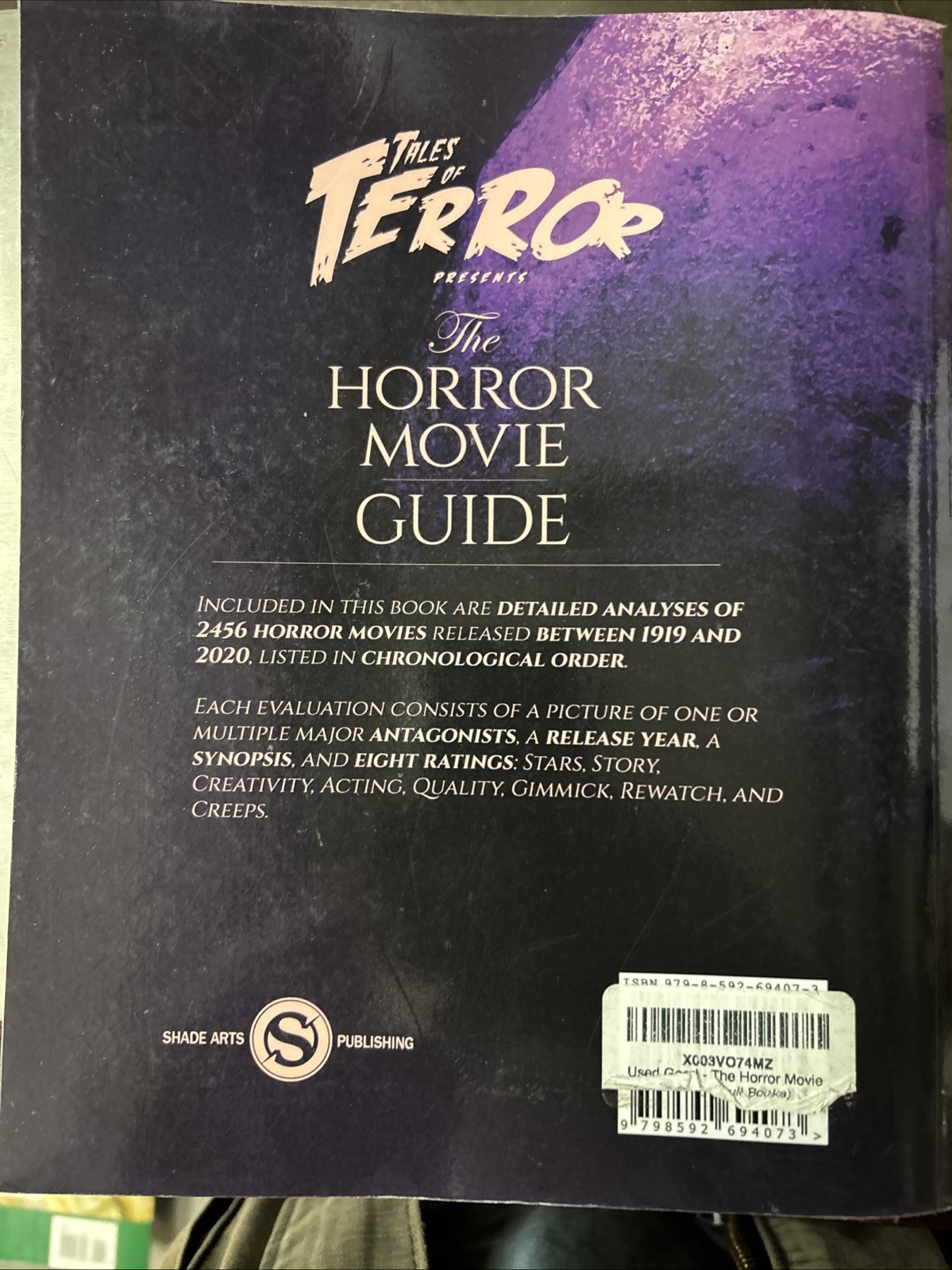 The Horror Movie Guide: 2021 by Steve Hutchison (English) Paperback Book