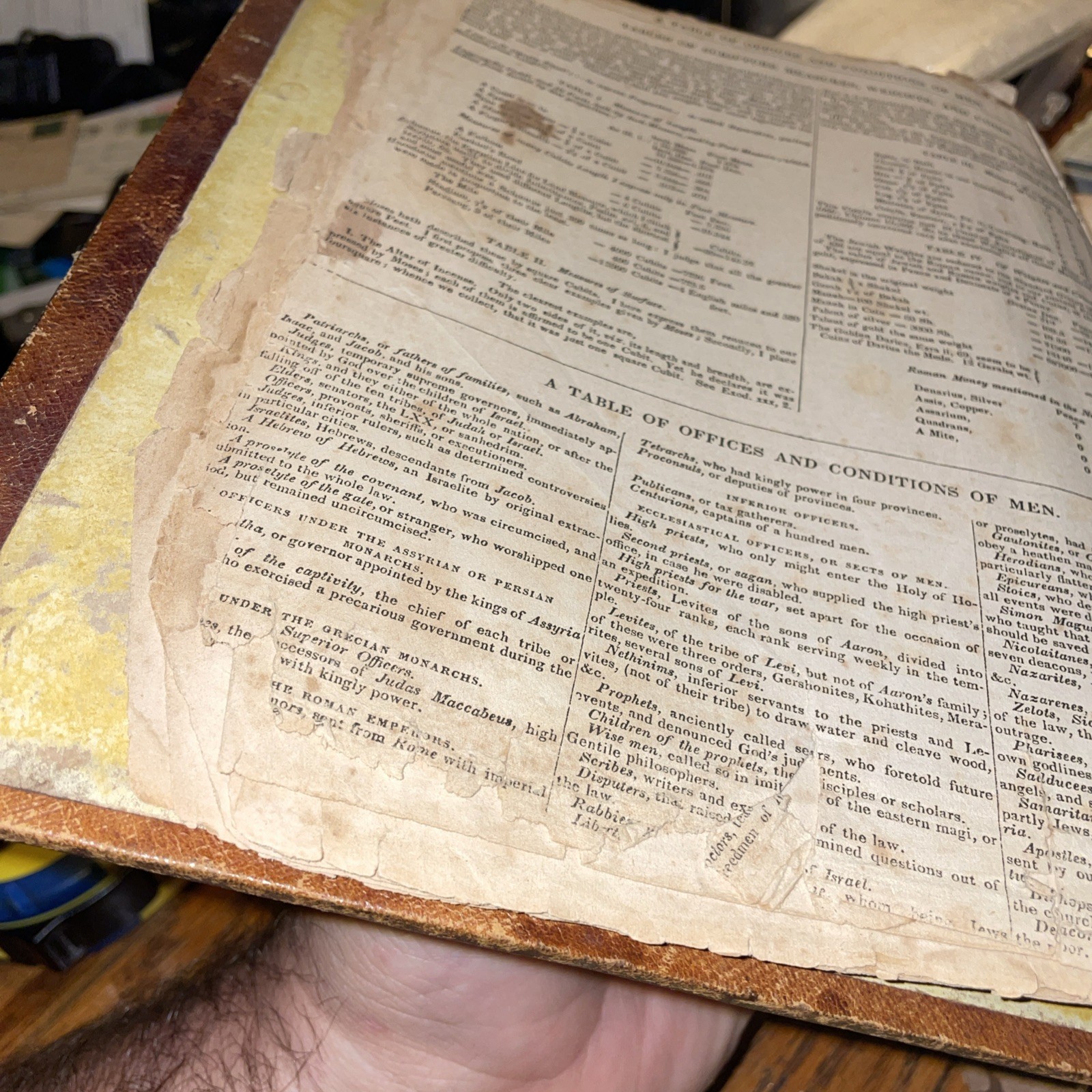 1833 Sherwood family Bible apocrypha & Index By NY N. J. White 1833