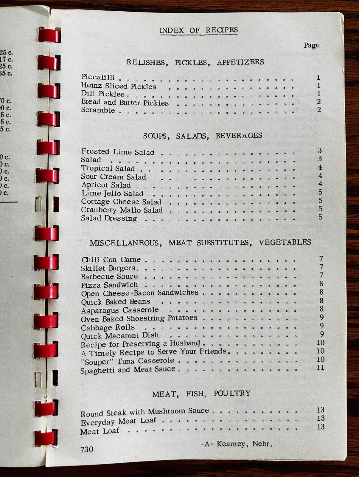 1957 Epsilon Sigma Alpha ESA Sorority Cook Book Kearney Nebraska Vintage