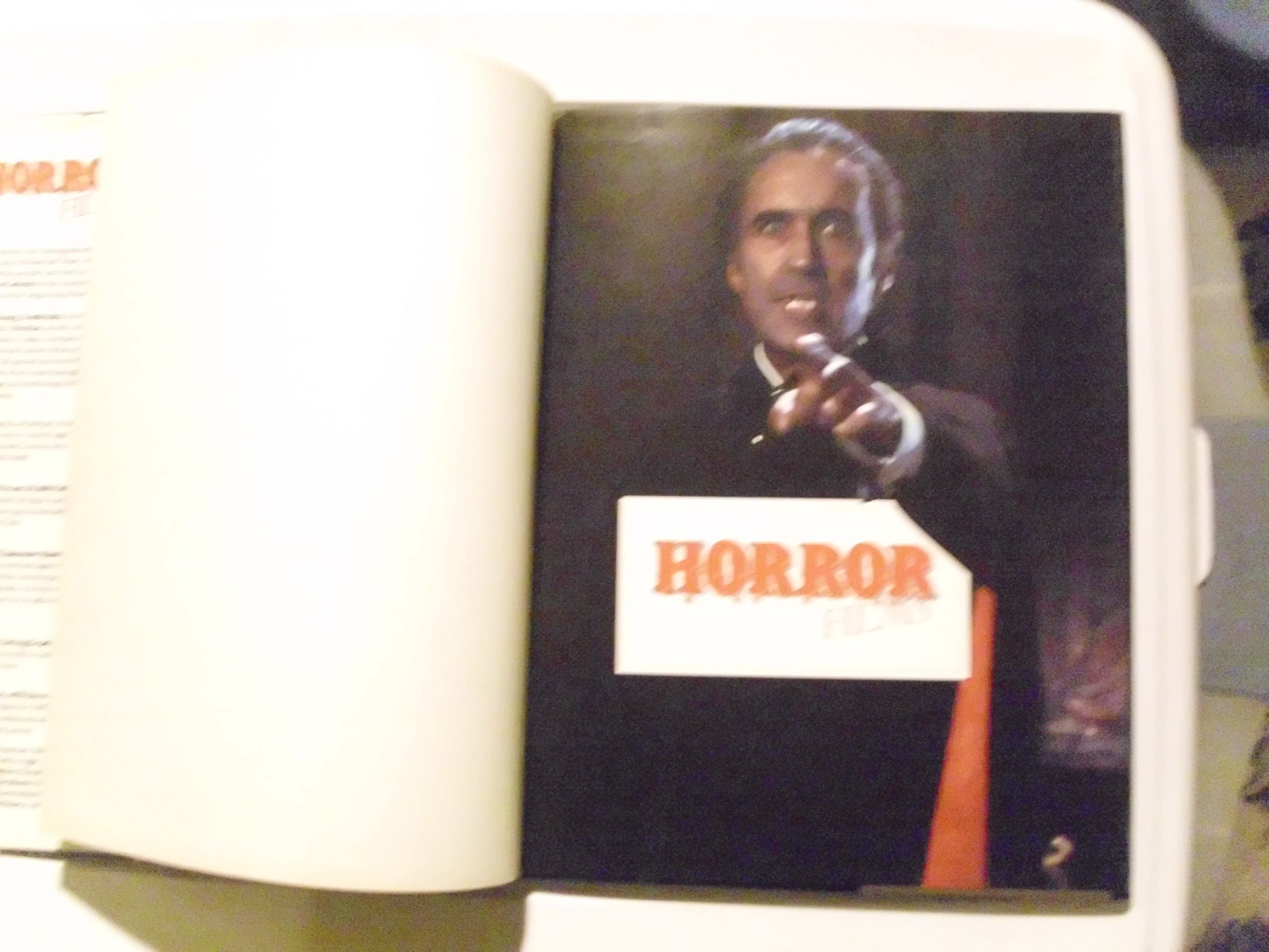 HORROR FILMS by Nigel Andrews 1985 Hardcover Large 11-3/4in x 9-1/4in 95 Pages