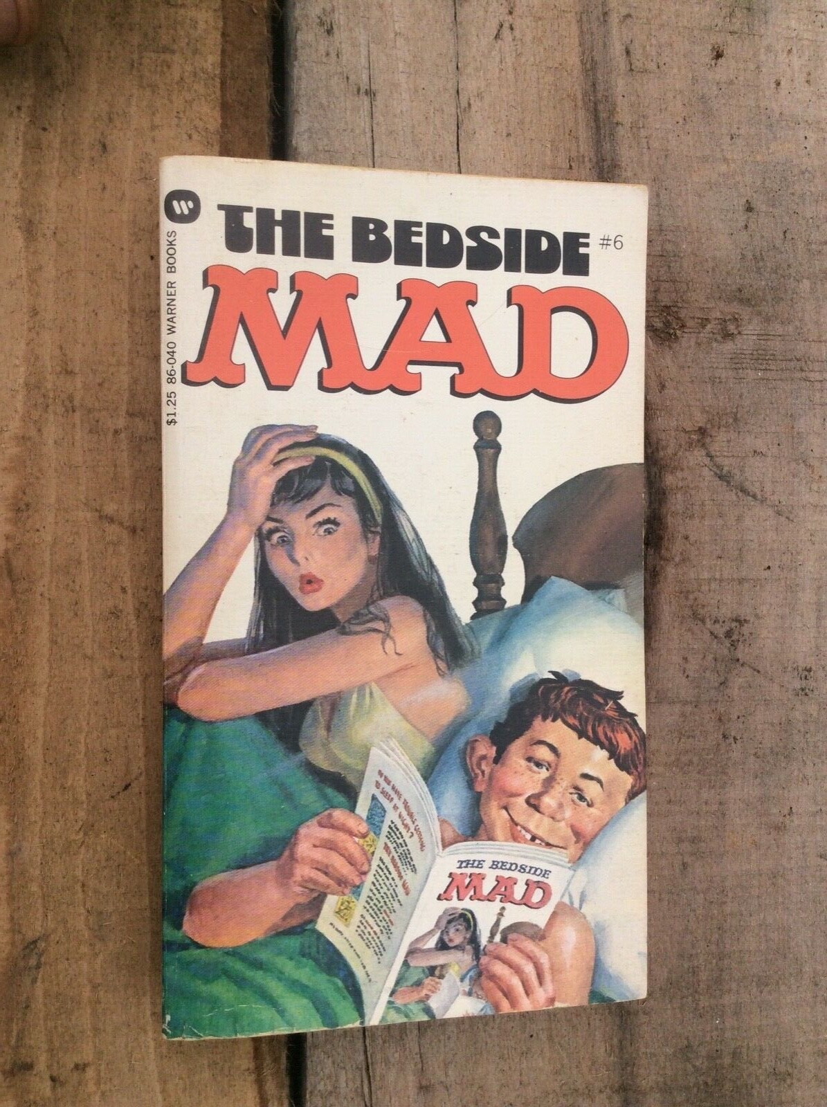 The Bedside MAD Paperback 6th Printing Warner $1.25 86-040 Free Shipping
