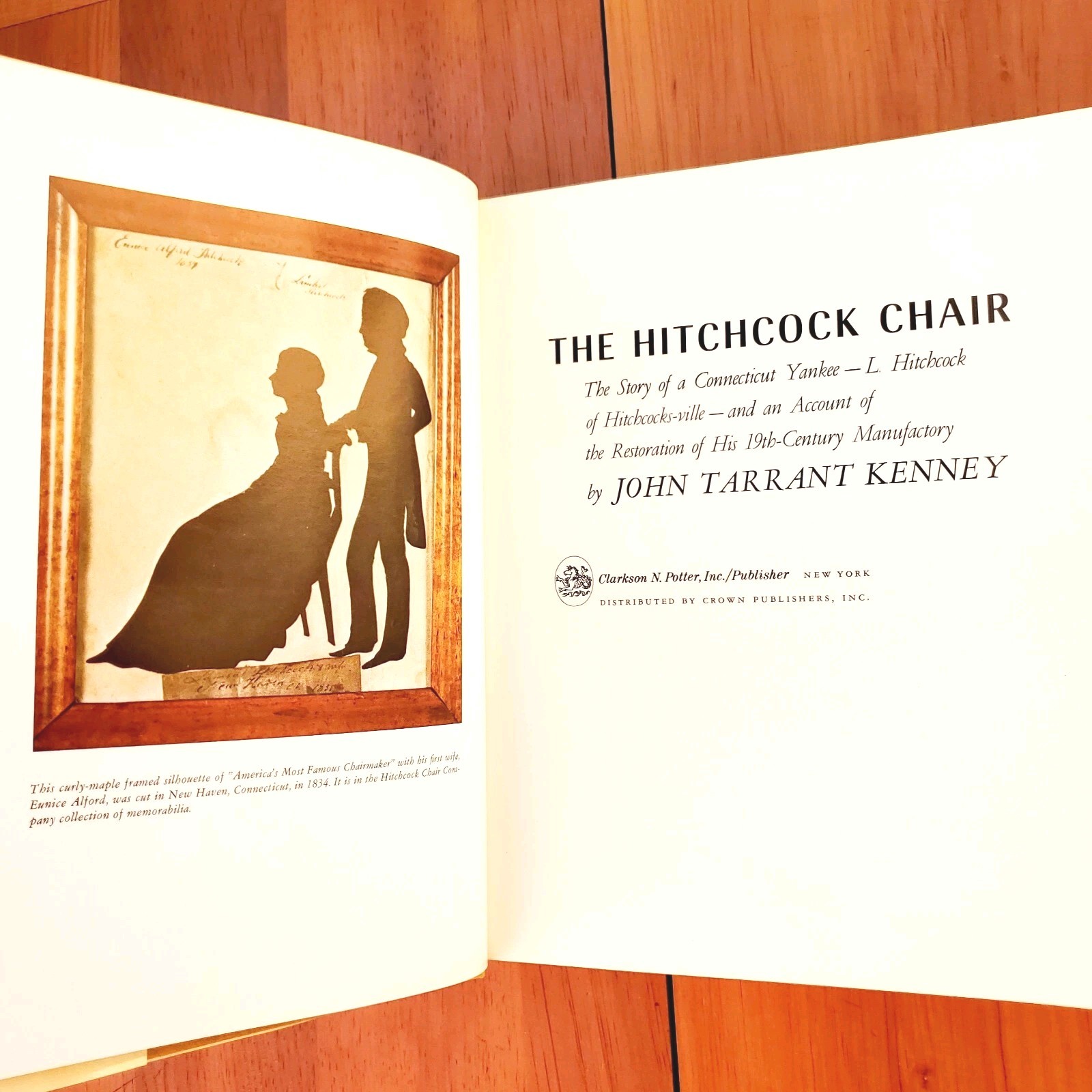 True 1st Ed FINE The Hitchcock Chair John T Kenney HC DJ 1971 411 Photos 8.5×11″