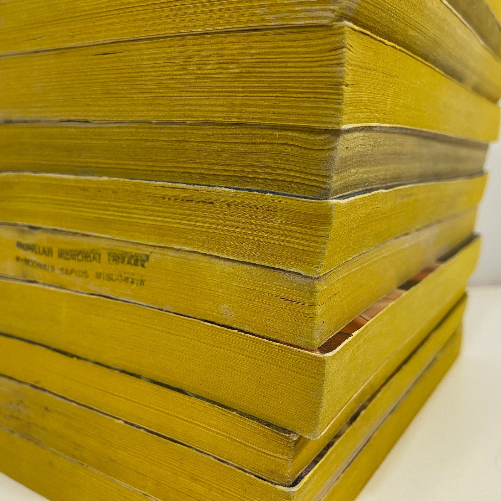14 Various Sci-fi Authors Vintage DAW Books Yellow Spine MMPB Novels Lot GOOD