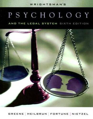Wrightsmans Psychology and the Legal System – Hardcover – VERY GOOD
