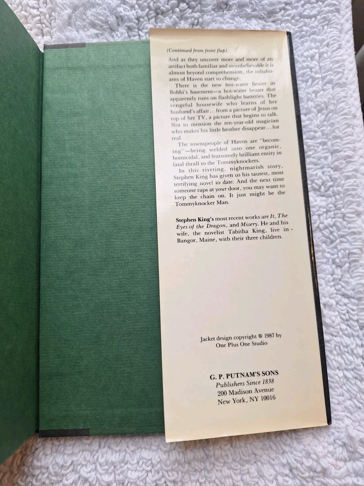 Stephen King The Tommyknockers Hardcover First Edition ? 1987