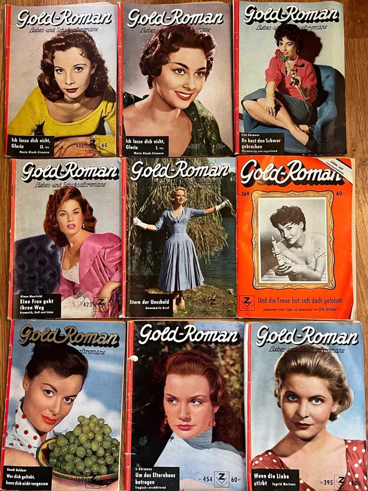 18 Vintage German Language Romance PB Novels Moewig & Gold-Roman-1 Digest