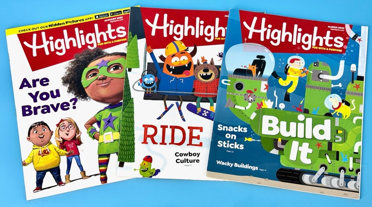 Highlights Magazine Kids Lot Of 12 – FULL YEAR 2022 Children Educational EUC