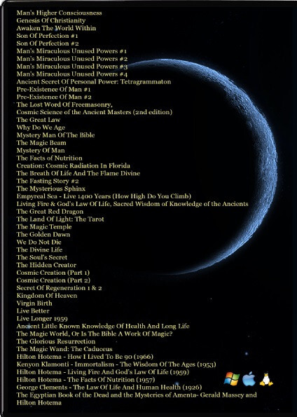 Hilton Hotema Collection 49 Books Set On USB Occult God Health Consciousness Age