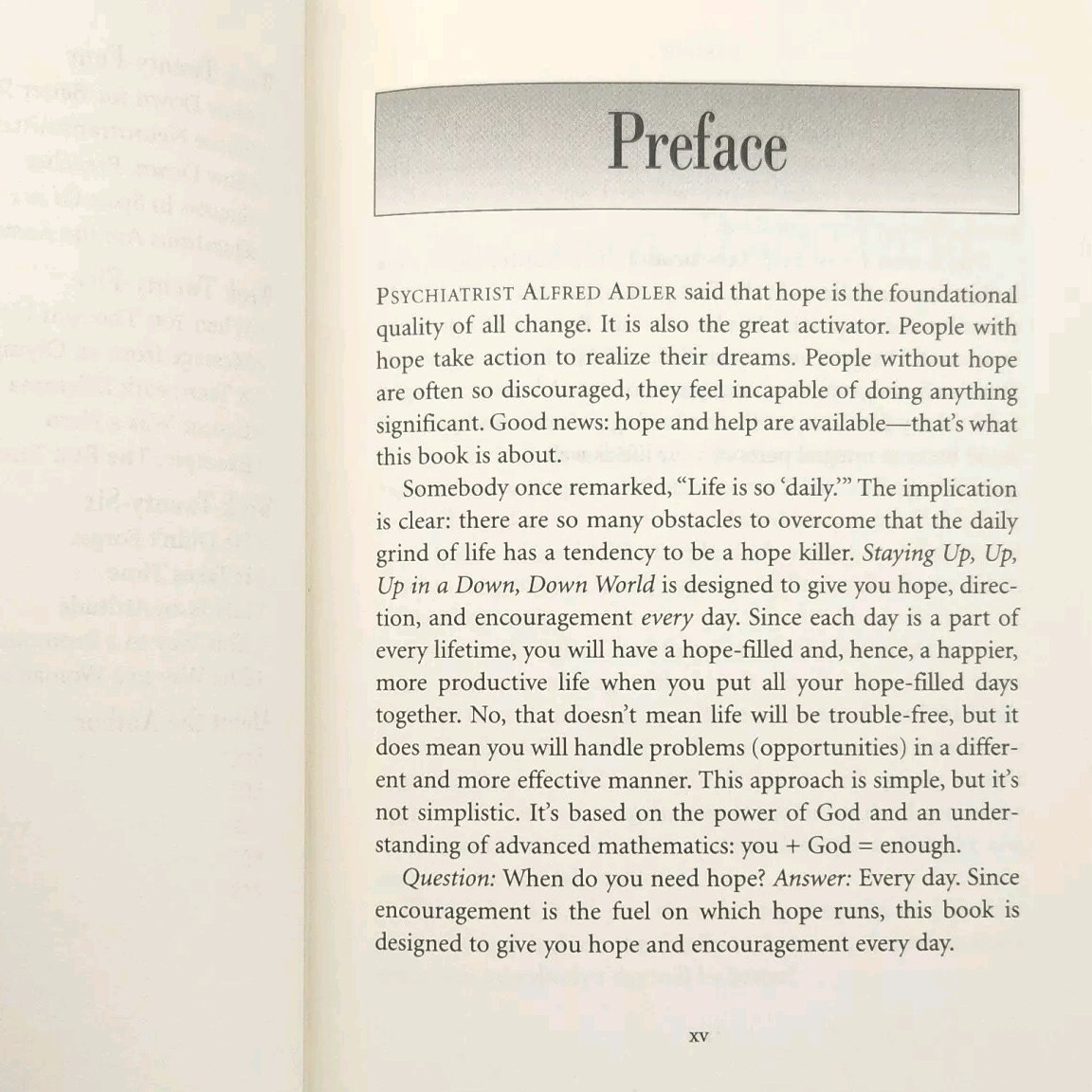 Staying Up, Up, Up In A Down, Down World by Zig Ziggler 1st Edition Book