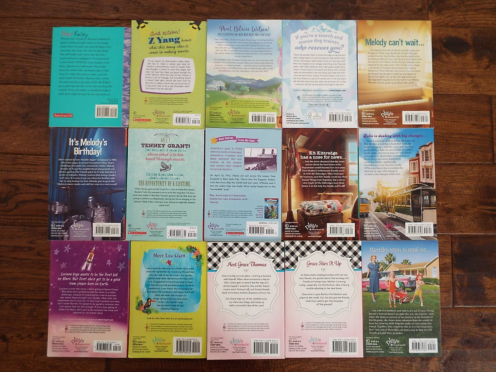 Lot 15 American Girl of the Year Books Corinne The Real Z Blaire Luciana