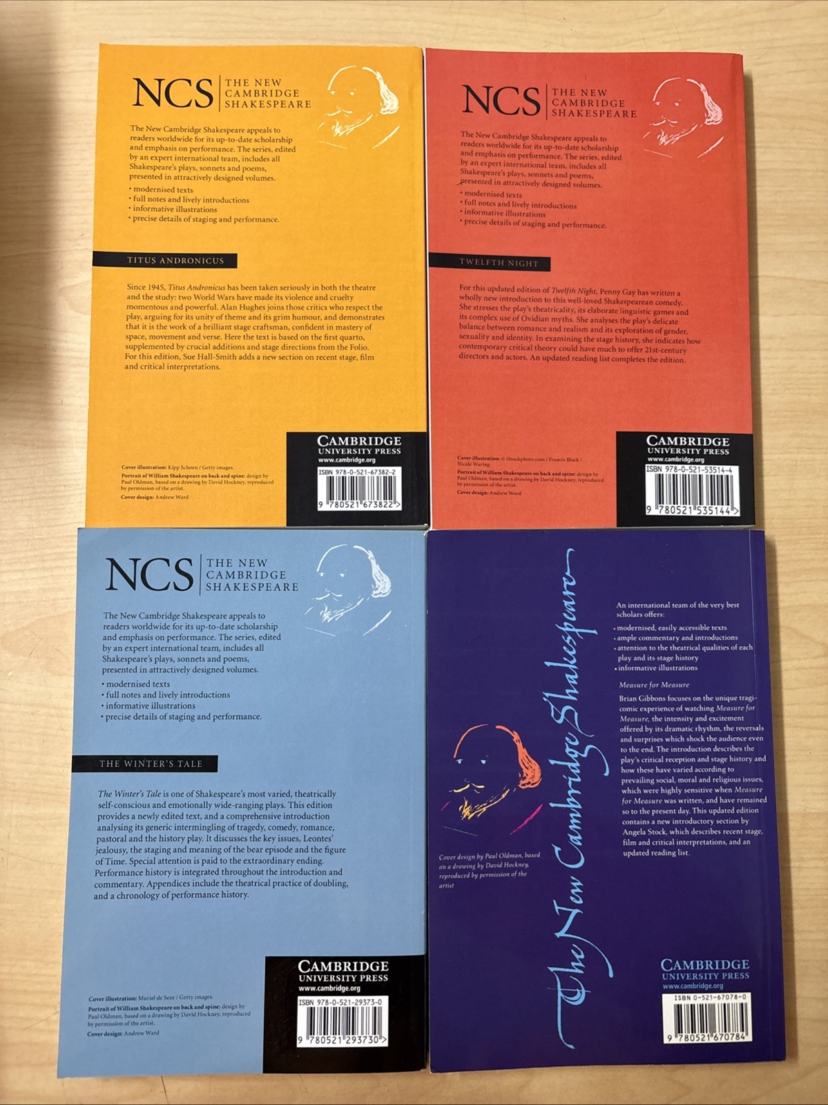 Lot 17 New Cambridge Shakespeare NCS Book Set Venice Othello Sonnets Midsummer