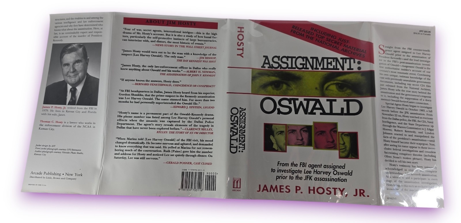 1995 Assignment: Oswald James P Hosty SIGNED 1st Print KENNEDY Assasination!