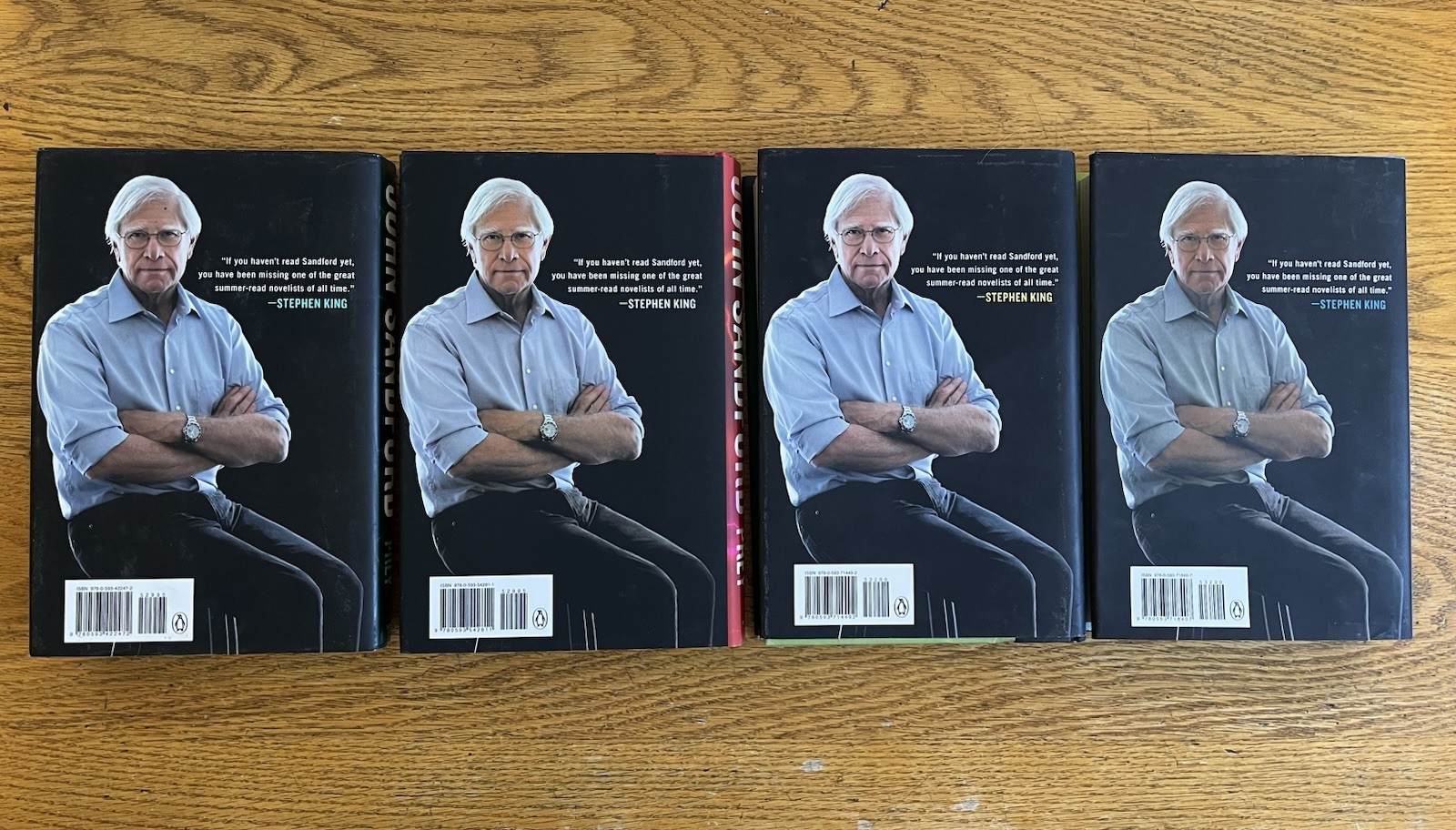 Lot of 4 John Sandford Prey Series 1st Print Righteous Judgement Toxic Lethal HC