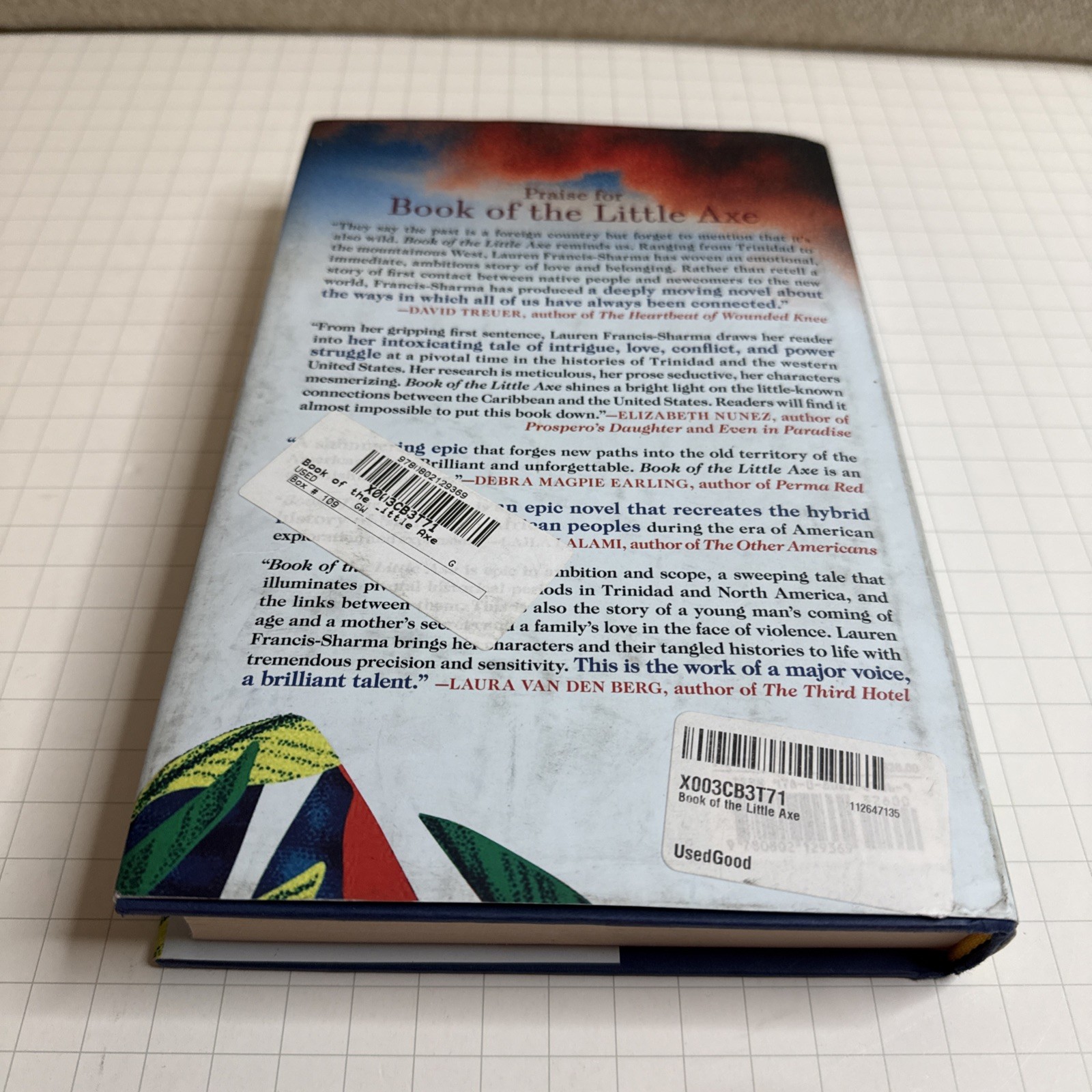Book of the Little Axe by Lauren Francis-Sharma (2020, Hardcover) Preowned