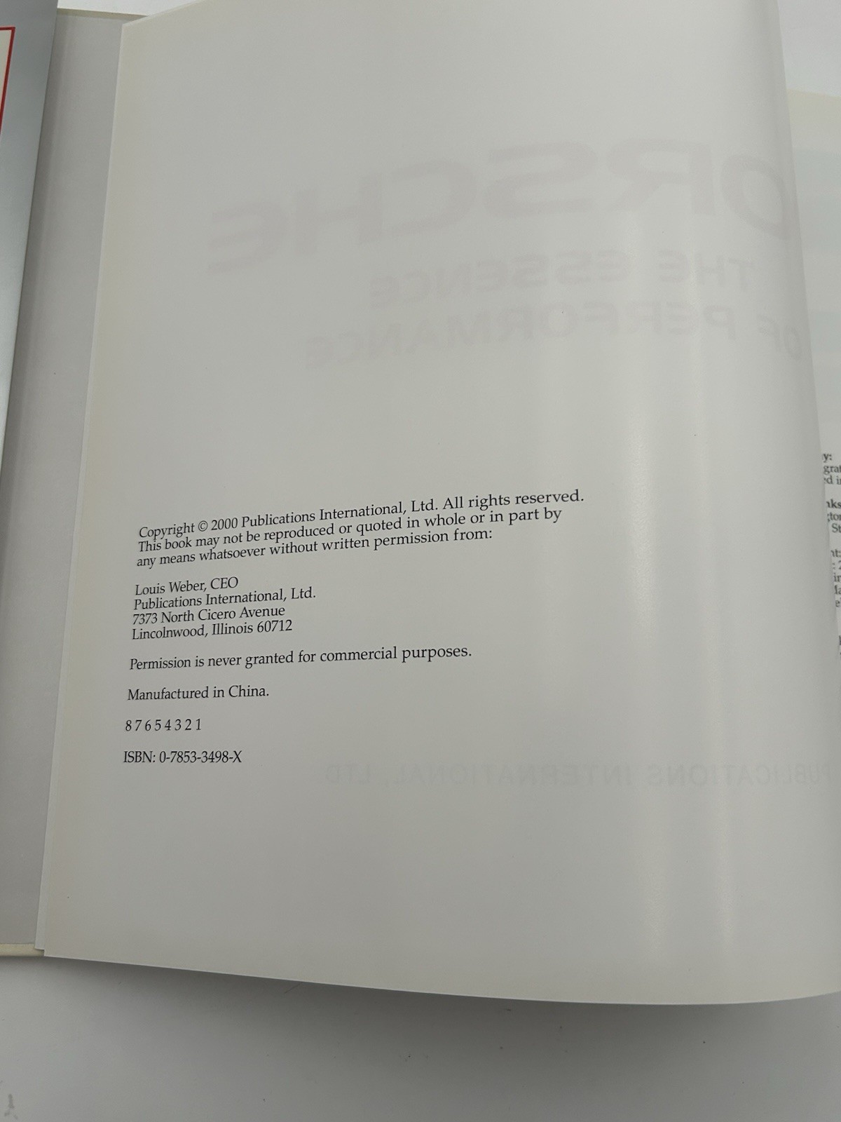 Porsche The Essence of Performance Book 914 928 911 944 924