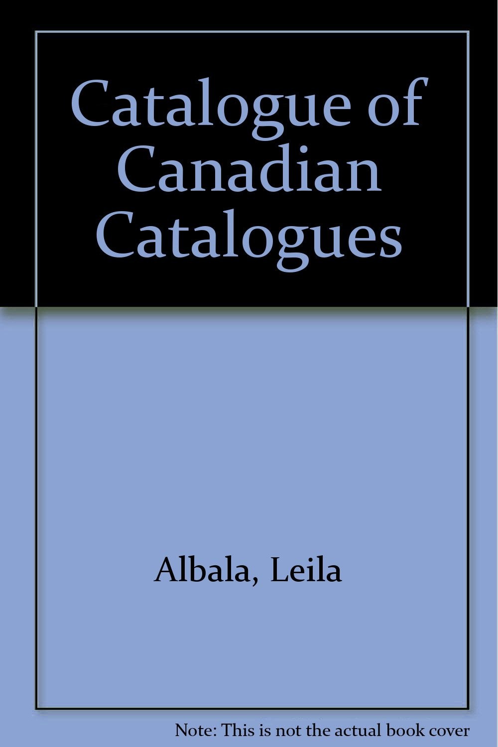 Catalogue of Canadian Catalogues