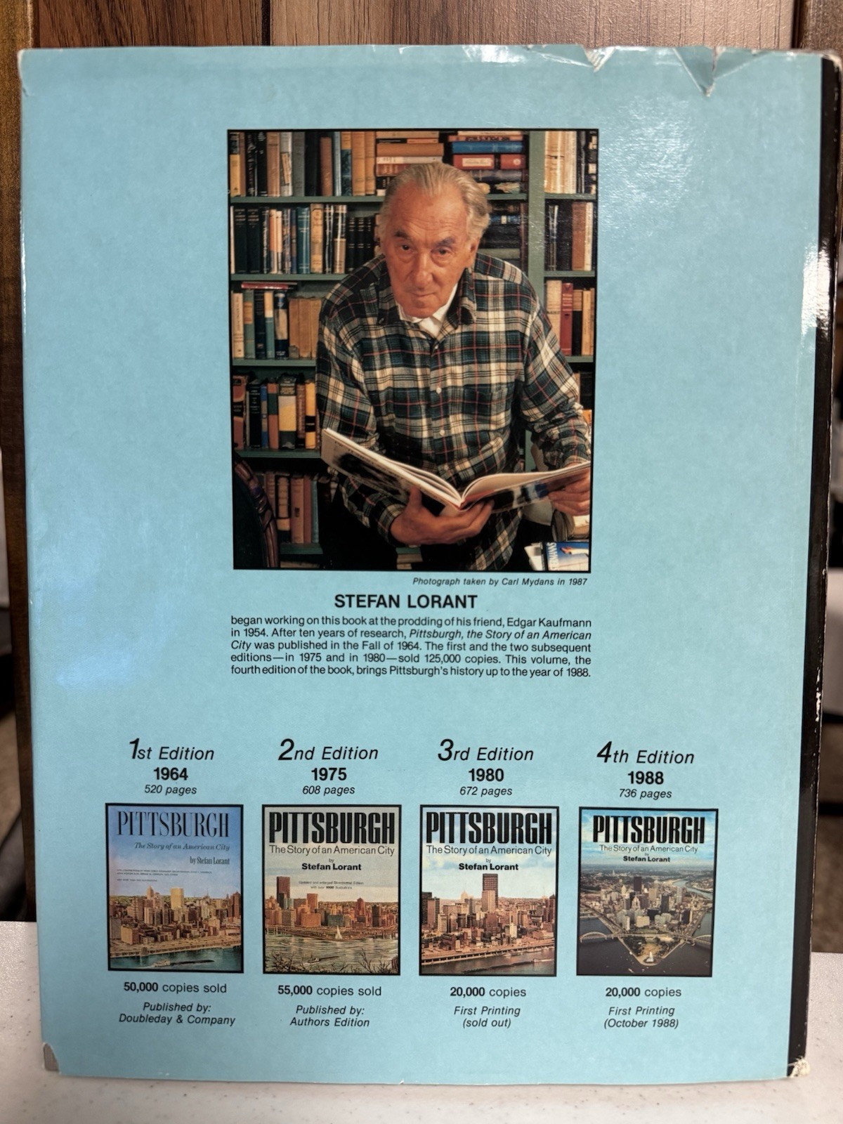 Pittsburgh Photo Book The Story of An American City by Stefan Lorant Autographed