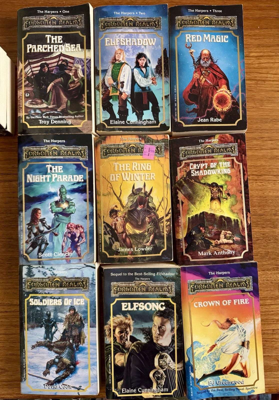 FORGOTTEN REALMS 53x PAPERBACK Book LOT Fantasy TSR Trilogies Etc