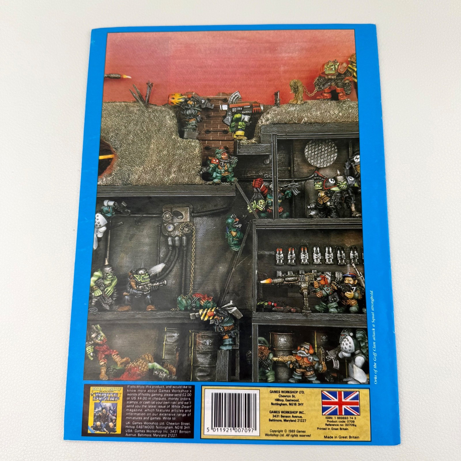 1989 Games Workshop Citadel Miniatures Painting Guide Blue Cover 15 Pg Softcover
