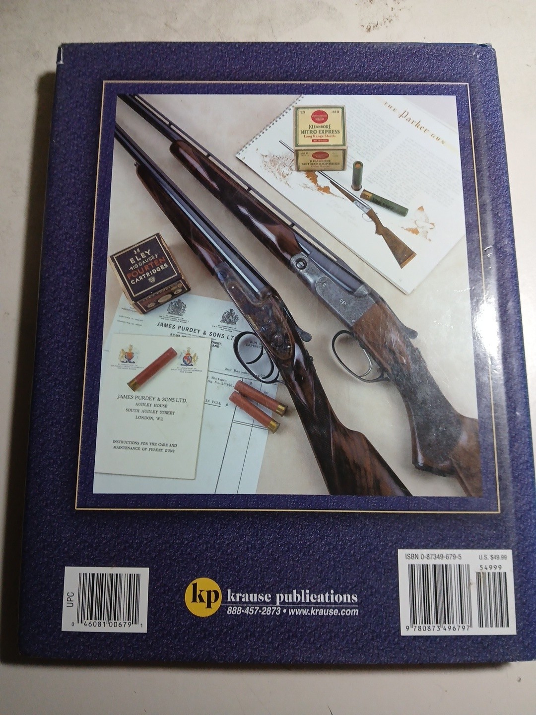 American & British 410 Shotguns Ronald S. Gabriel Gun History Book Hard Cover
