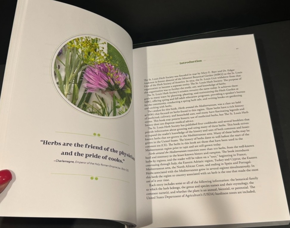 Herbs Around The Mediterranean by St. Louis Herb Society Signed 2023 Paperback
