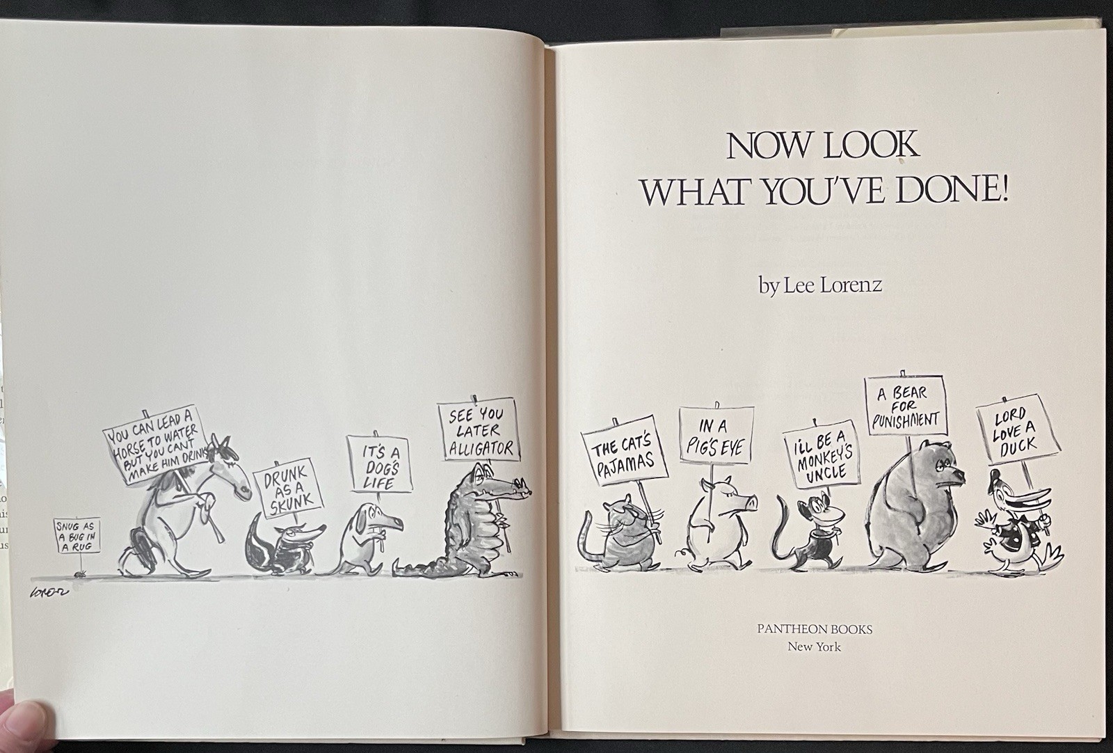 Now Look What You’ve Done! by Lee Lorenz—1st Ed/1977—HC/DJ/Mylar Cover—Cartoons