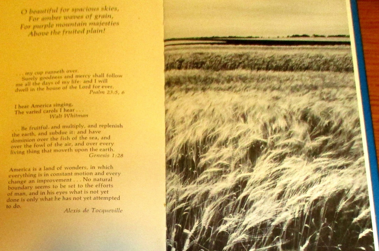 1975 America The Beautiful (‘O Beautiful For Spacious Skies) H/C D/J 28 Pages