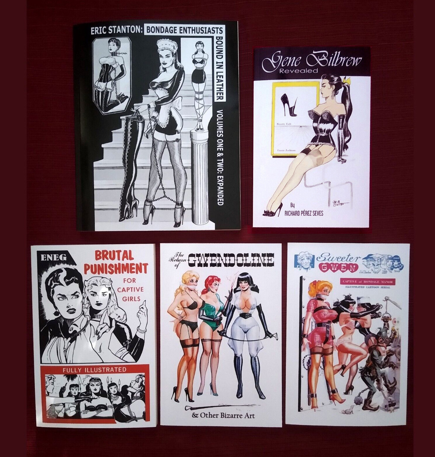 Eric Stanton, Gene Bilbrew, Five (5) FetHistory books [ Peek Inside ] Brand New!