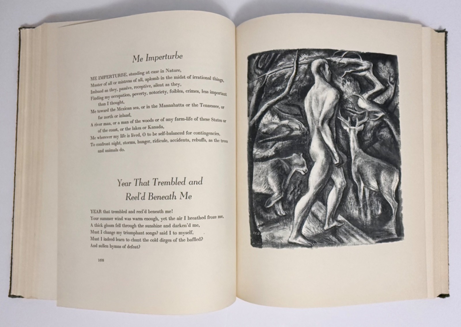 Leaves of Grass by Walt Whitman Illustrated by Lewis Daniel 1940 HC & Slipcase